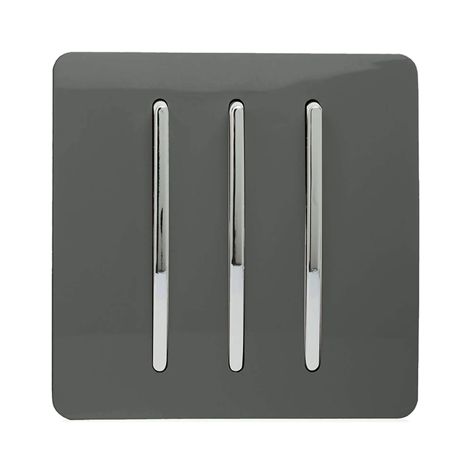 ART-SS6CH  3 Gang 2 Way 10 Amp Rocker Charcoal